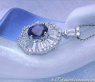 Terrific Sapphire Pendant with Diamonds
