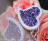 Luxurious Ceylon Sapphire Heart Pendant with Diamonds