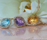 Stunning Multicolor Gemstone Necklace with Diamonds