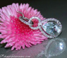Delicate Aquamarine Teardrop Pendant with Diamonds