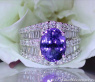 Tansanit Ring mit Brillanten & Diamanten