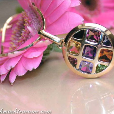 Gorgeous Multicolor Gemstone Pendant