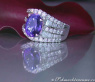  Tansanit Ring mit Brillanten & Diamanten