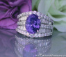 Tansanit Ring mit Brillanten & Diamanten