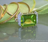 Beautiful Peridot Diamond Pendant