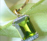 Beautiful Peridot Diamond Pendant