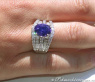  Tansanit Ring mit Brillanten & Diamanten