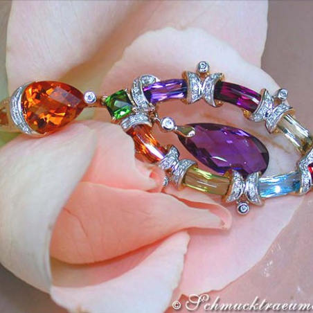Fabulous Multicolor Gemstone Pendant