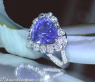Gorgeous Tanzanite Heart Ring with Diamonds
