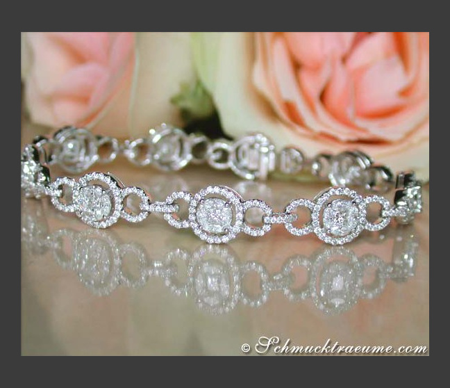 Diamanten Armband im Illusion-Design Diamanten Armband im Illusion-Design