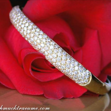 Brillanten Armreif in Gelbgold 585