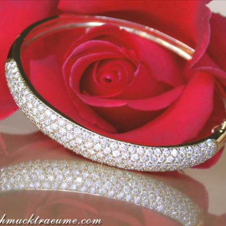 Brillanten Armreif in Gelbgold 585