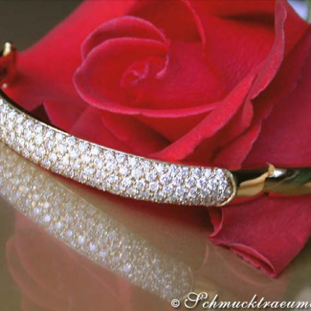 Brillanten Armreif in Gelbgold 585