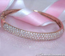 Pretty Diamond Bangle in Rose gold