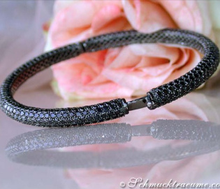 Gorgeous Black Diamond Bangle