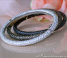 Armreifen mit schwarzen Diamanten