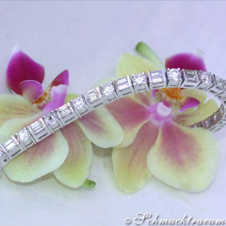 Stunning Diamond Bracelet (9,41 ct.)