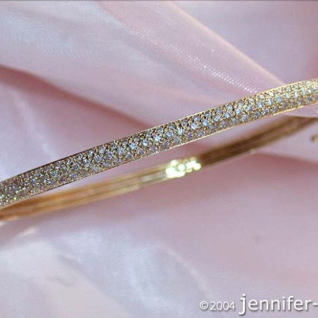 Diamanten Armreif in Gelbgold 585