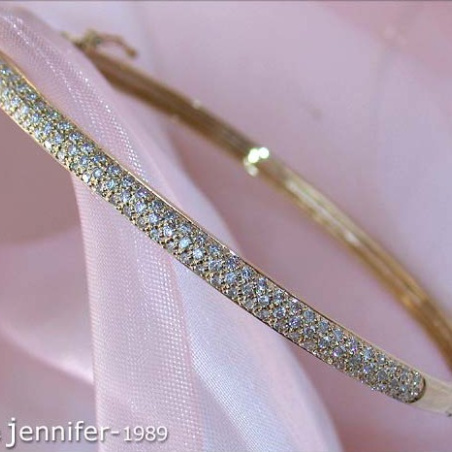 Diamanten Armreif in Gelbgold 585