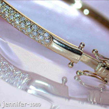Diamanten Armreif in Gelbgold 585