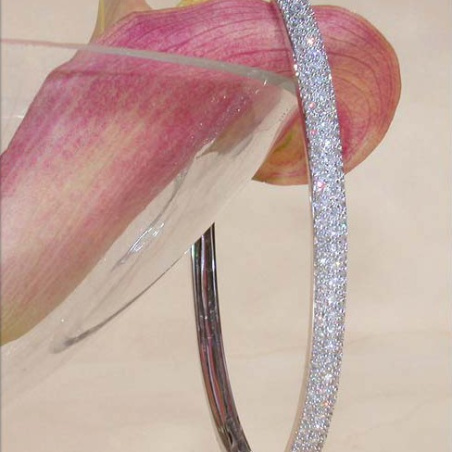 Diamanten Armreif in Weißgold 585