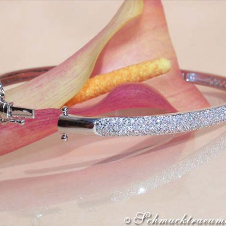 Diamanten Armreif in Weißgold 585