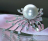 Südseeperle Ring mit Brillanten 14 mm makellos