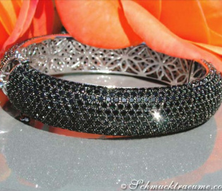 Magnificent Black Diamond Bangle