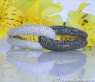 Brillanten Armreif mit schwarzen Diamanten