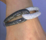 Brillanten Armreif mit schwarzen Diamanten