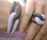 Brillanten Armreif mit schwarzen Diamanten