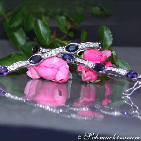 Gorgeous Sapphire Bracelet with Diamonds
