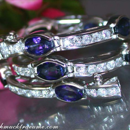 Gorgeous Sapphire Bracelet with Diamonds