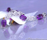 Enchanting Amethyst Diamond Bracelet