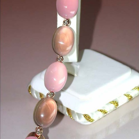 Magnificent Rose Quartz & Smoky Quartz Bracelet