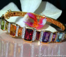 Gorgeous Multicolor Gemstone Diamond bangle