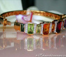 Gorgeous Multicolor Gemstone Diamond bangle