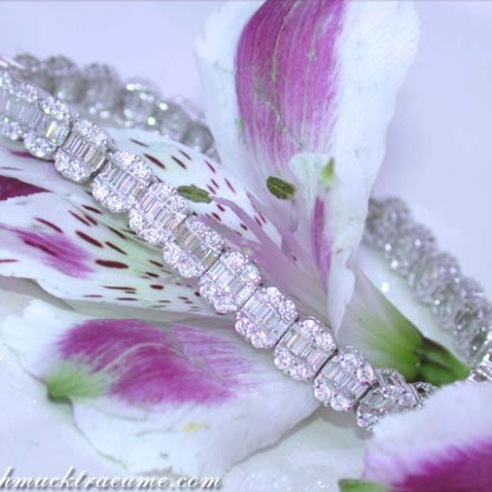 Diamanten Armband mit Brillanten und Baguette Diamanten