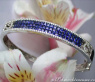 Stately Sapphire Bangle with Diamonds