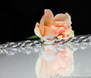 Tremendous Black & White Diamond Bracelet