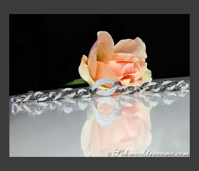 Tremendous Black & White Diamond Bracelet Tremendous Black & White Diamond Bracelet