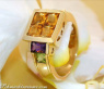 Citrin Amethyst Peridot Ring
