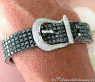  Brillanten & schwarze Diamanten Armband