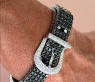  Brillanten & schwarze Diamanten Armband