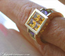 Citrin Amethyst Peridot Ring