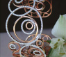 Extra wide Diamond Bangle in Rosegold