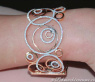 Extra wide Diamond Bangle in Rosegold