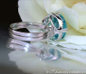 Exquisite Blue Topaz Ring with Diamonds