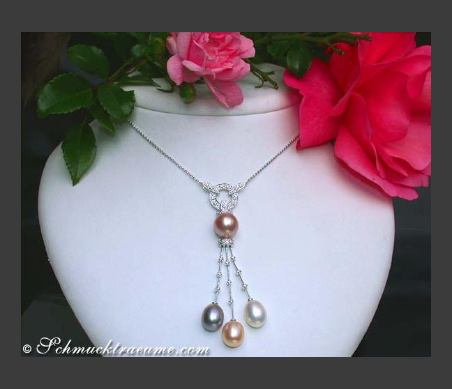 Fabulous Multicolor Freshwater Pearl Necklace Fabulous Multicolor Freshwater Pearl Necklace