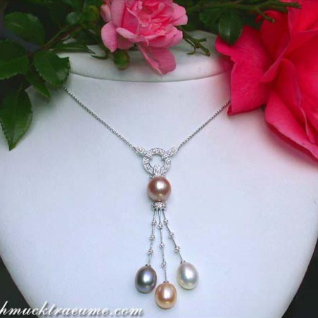 Fabulous Multicolor Freshwater Pearl Necklace